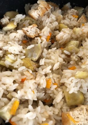 簡単鍋で栗ご飯 1合分-レシピのメイン写真