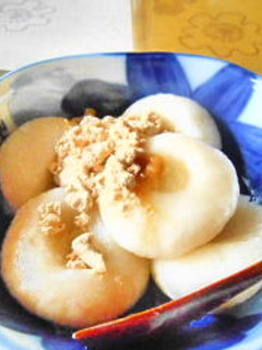 キャロブシロップで頂くお豆腐入り白玉団子-レシピのメイン写真