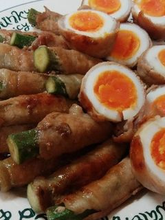 ☆オクラと茹で卵の肉巻き☆-レシピのメイン写真