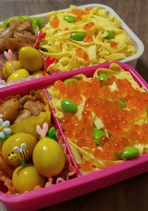 運動会,個別,弁当　イクラちらし-レシピのメイン写真