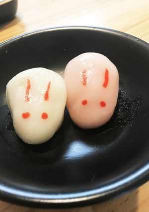 さつまいも餡入りうさぎだんご-レシピのメイン写真