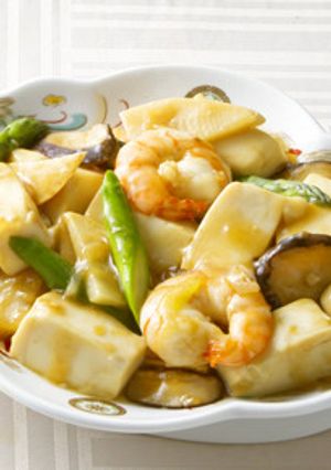 絹ごし豆腐で作る！えびの炒め煮-レシピのメイン写真