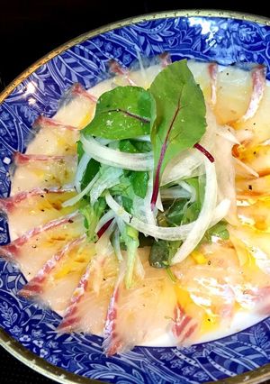 簡単！鯛のカルパッチョ！-レシピのメイン写真