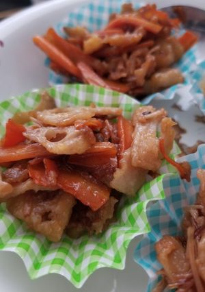れんこんの炒め物-レシピのメイン写真