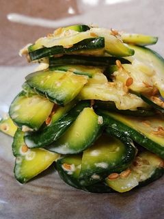 シャキシャキ!ズッキーニのマヨネーズ和え-レシピのメイン写真