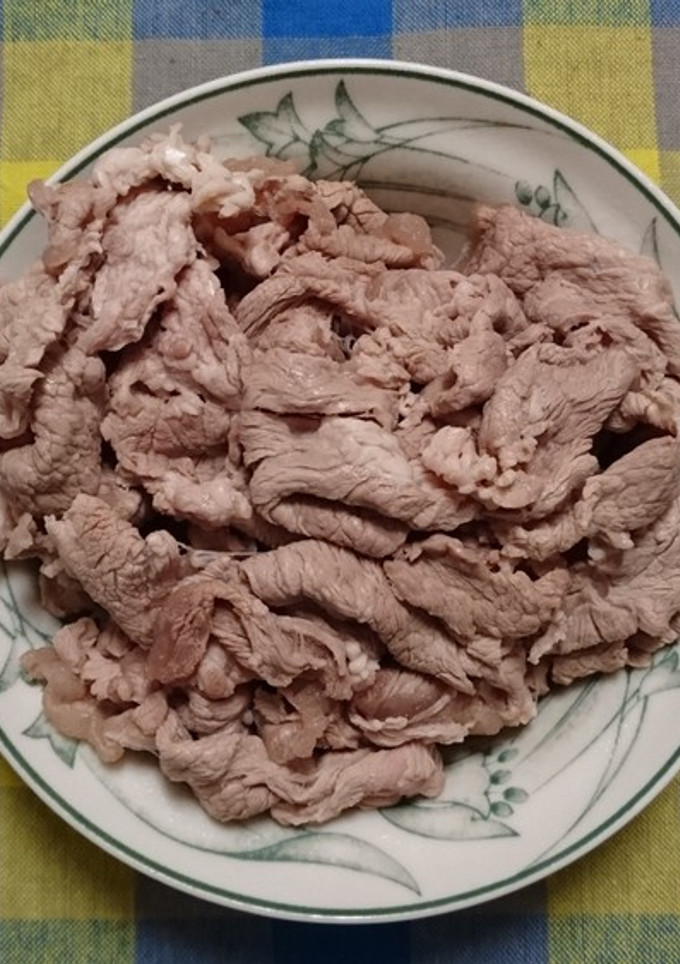 安い薄切り牛肉を柔らかくする方法-レシピのメイン写真