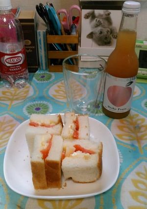 チーズとサーモンのサンドイッチ-レシピのメイン写真