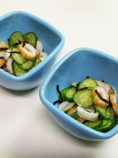 簡単!ちくわと胡瓜の塩昆布和え☆-レシピのメイン写真