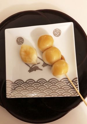 お月見団子 葉っぱ型つき-レシピのメイン写真
