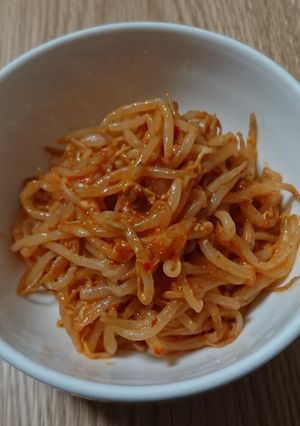 簡単☆ピリ辛 味噌もやしナムル-レシピのメイン写真
