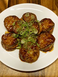 簡単美味しい!茄子鶏挽肉挟み焼き♪-レシピのメイン写真
