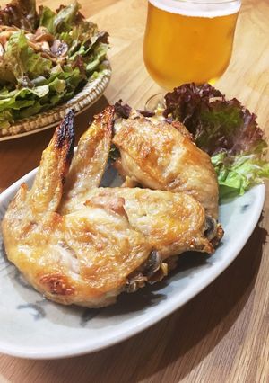 簡単美味!鶏肉料理☆手羽先ニンニク焼き-レシピのメイン写真