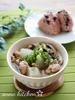 冬瓜とひき肉のお味噌汁-レシピのメイン写真