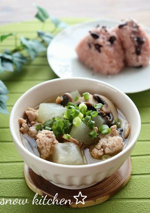冬瓜とひき肉のお味噌汁-レシピのメイン写真