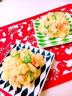 ♡カレー風味たくあん入り♬ポテトサラダ♡-レシピのメイン写真