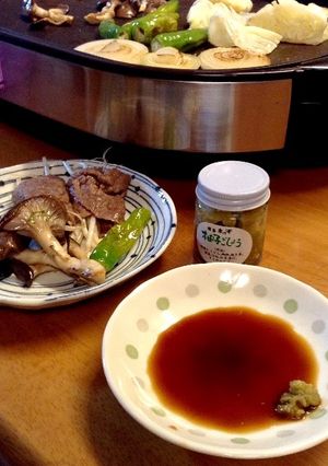 鉄板焼き・麺つゆとゆず胡椒のつけタレ-レシピのメイン写真