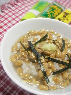 ハマるぅ~★☆薬味納豆 DE お茶漬け-レシピのメイン写真