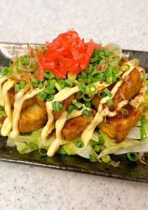 食べたらお好み焼き♪キャベツ厚揚げ焼き-レシピのメイン写真