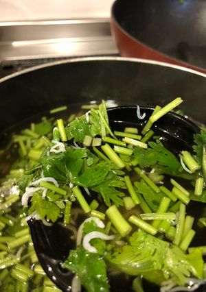 しらすとパクチーの中華風さっぱりスープ-レシピのメイン写真