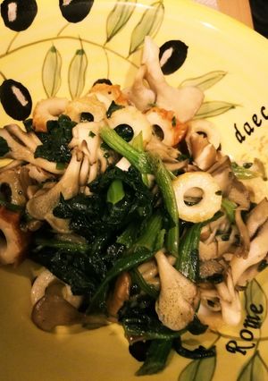 王道きのことほうれん草のバター炒め-レシピのメイン写真