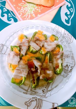 レンジで作るピーマンとチーズの豚肉巻き-レシピのメイン写真