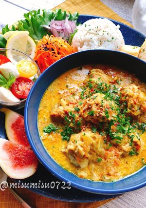 生クリームたっぷり無水カレー(動画有)-レシピのメイン写真