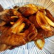 牛肉と玉ねぎの黒酢風味炒め