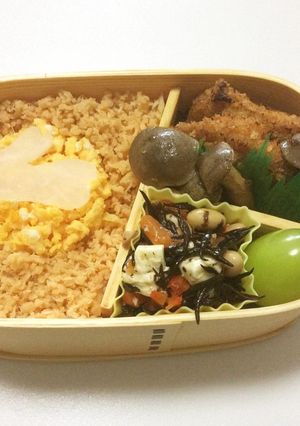 ⑬ 月のうさぎ♡ そぼろ弁当-レシピのメイン写真