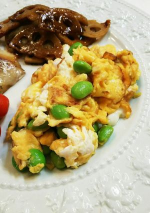 枝豆と炒り玉子-レシピのメイン写真