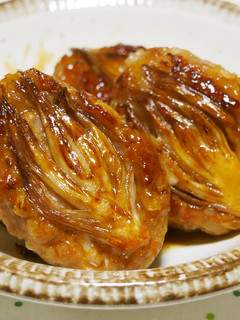 みょうがのせ♪みょうが照り焼きバーグ♪-レシピのメイン写真
