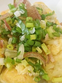薬味たっぷり揚げ焼き豆腐-レシピのメイン写真