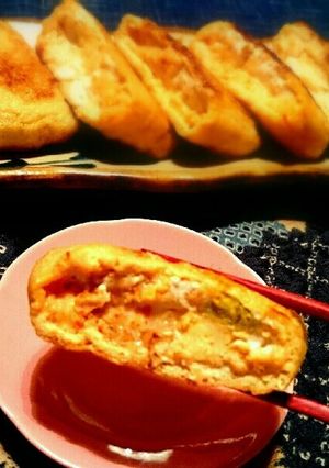 鶏キムチのカリカリお稲荷-レシピのメイン写真