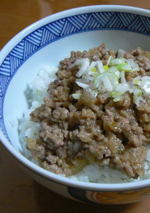 簡単！肉味噌丼-レシピのメイン写真