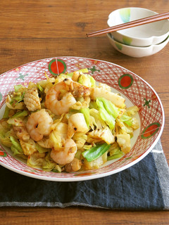 シーフードミックスとキャベツのXO醤炒め-レシピのメイン写真