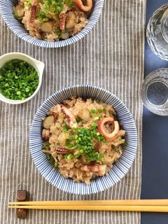 切って入れるだけ!イカ飯おこわ-レシピのメイン写真