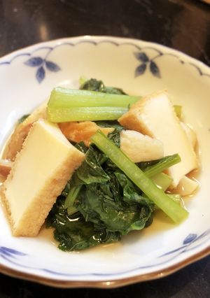 小松菜ちくわ厚揚げのさっと煮-レシピのメイン写真