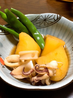 簡単家庭料理✨じゃがいもとイカの煮物-レシピのメイン写真
