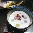 ココナッツミルクの冷たい白玉ぜんざい