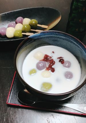 ココナッツミルクの冷たい白玉ぜんざい-レシピのメイン写真