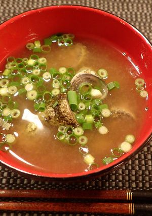 磯ツブの味噌汁-レシピのメイン写真