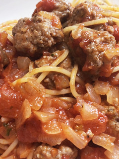 豚ひき肉の簡単ソーセージとトマトのパスタ-レシピのメイン写真