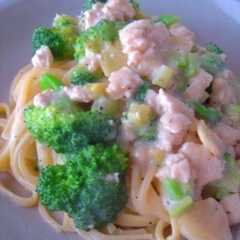 รูปของ ＊パスタ★鶏とブロッコリーのクリーム