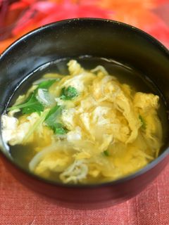 ちりめんと卵とじのお吸物-レシピのメイン写真
