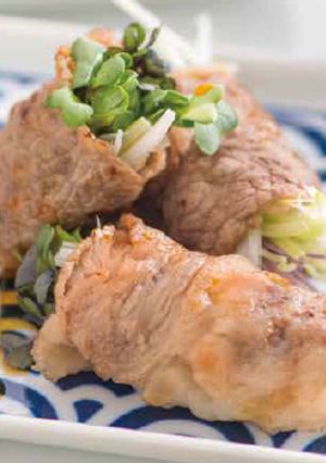 牛肉の焼きしゃぶ香味野菜巻き-レシピのメイン写真