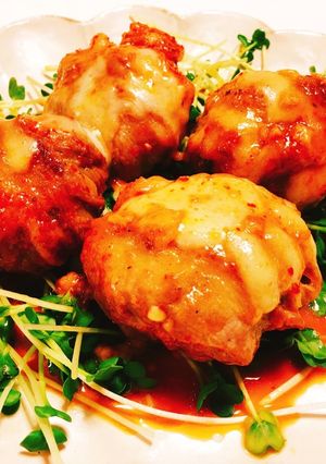 ♡キムチーズ椎茸の肉巻き♡-レシピのメイン写真