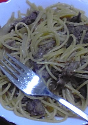 牛丼風味？甘辛牛肉パスタ！-レシピのメイン写真