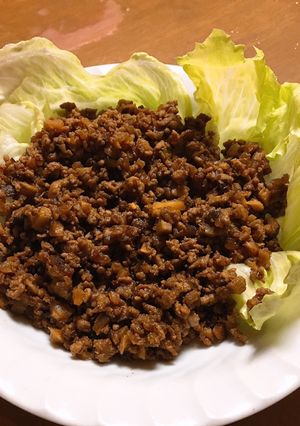 簡単★やみつき★肉味噌のレタス包み-レシピのメイン写真