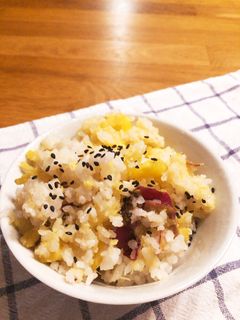 丸ごと入れる★さつまいもの炊き込みご飯★-レシピのメイン写真