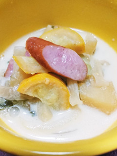 ウインナーと野菜色々豆乳クリーム煮-レシピのメイン写真
