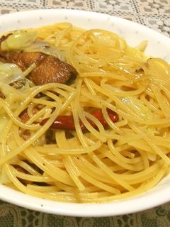 いわしの蒲焼缶パスタ-レシピのメイン写真